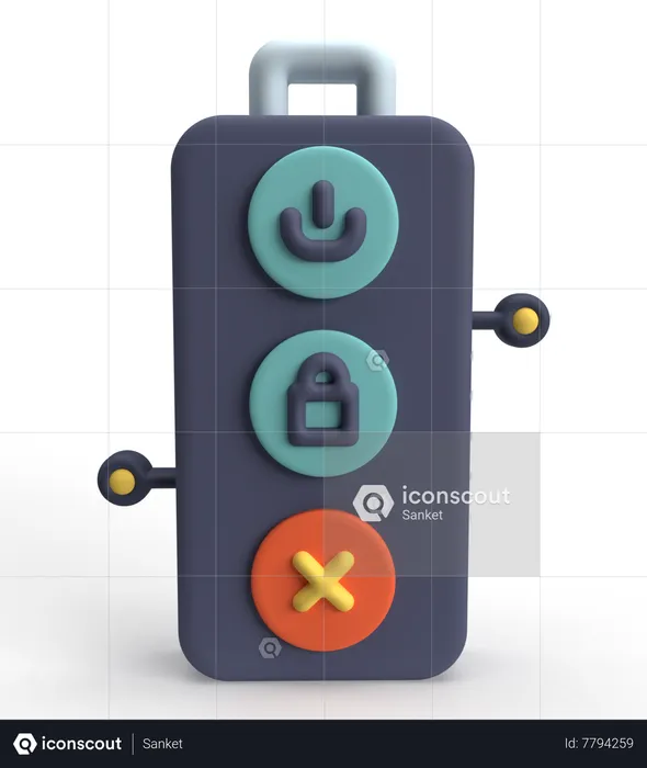 Smart Key  3D Icon