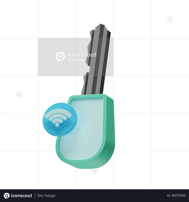 Smart Key  3D Illustration