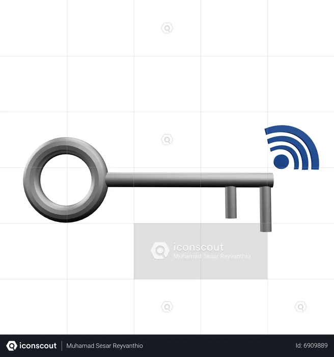 Smart Key  3D Icon