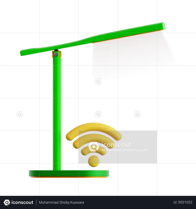 Smart Lamp  3D Icon