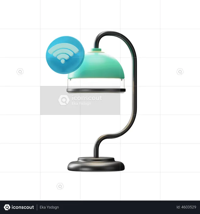 Smart Lamp  3D Illustration