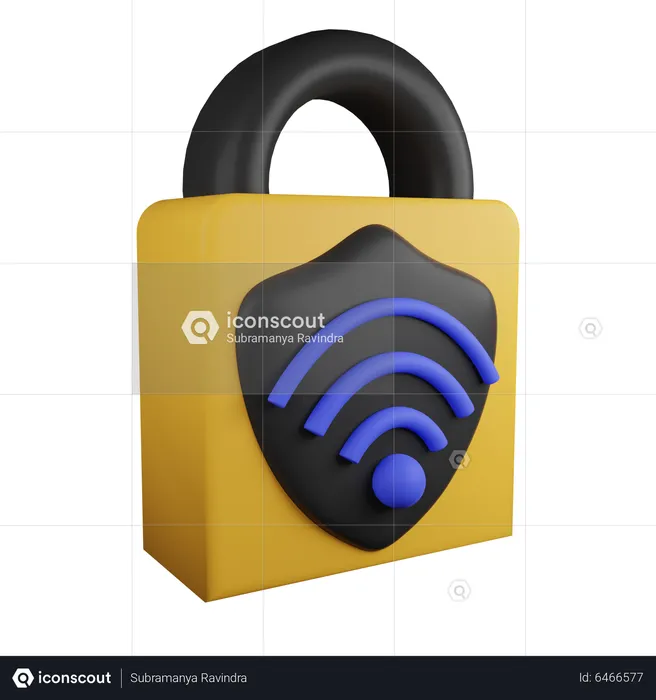 Smart Lock  3D Icon