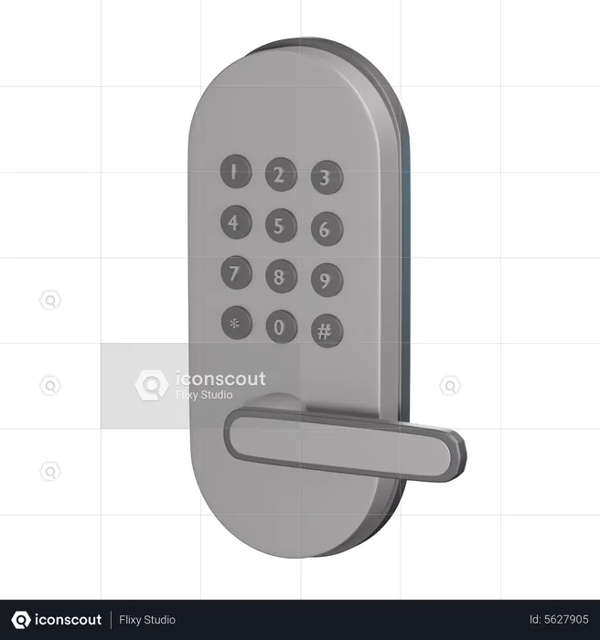 Smart Lock  3D Icon