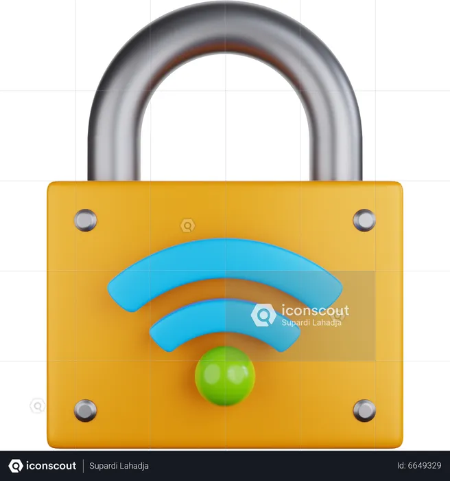Smart Lock  3D Icon