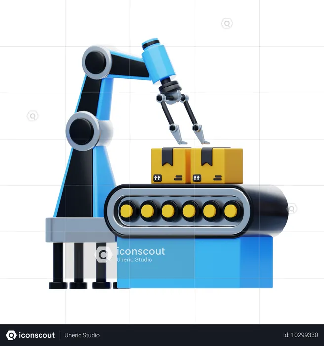 Smart Manufacturing  3D Icon