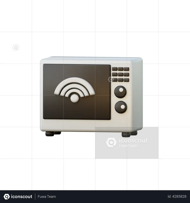 Smart Microwave  3D Illustration