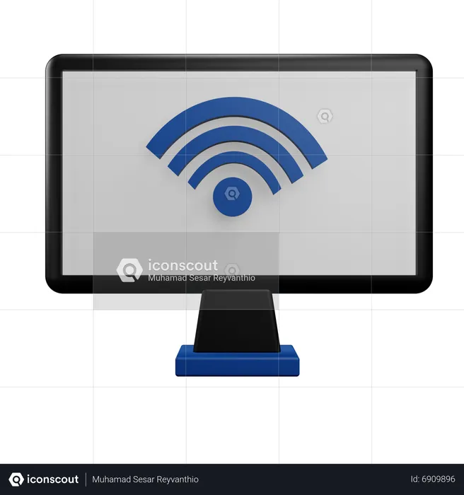 Smart Monitor  3D Icon