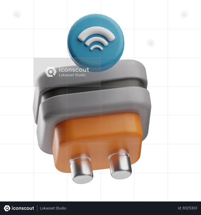 Smart Plug  3D Icon