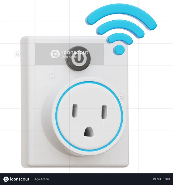 Smart Plug  3D Icon