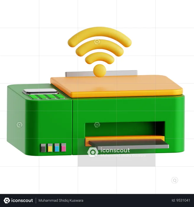 Smart Printer  3D Icon