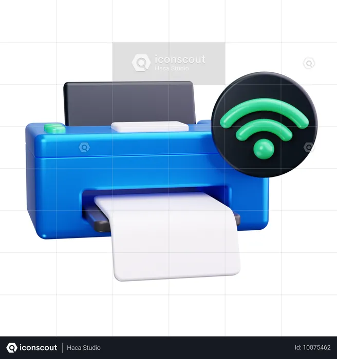 Smart Printer  3D Icon