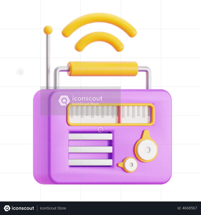 Smart Radio  3D Icon
