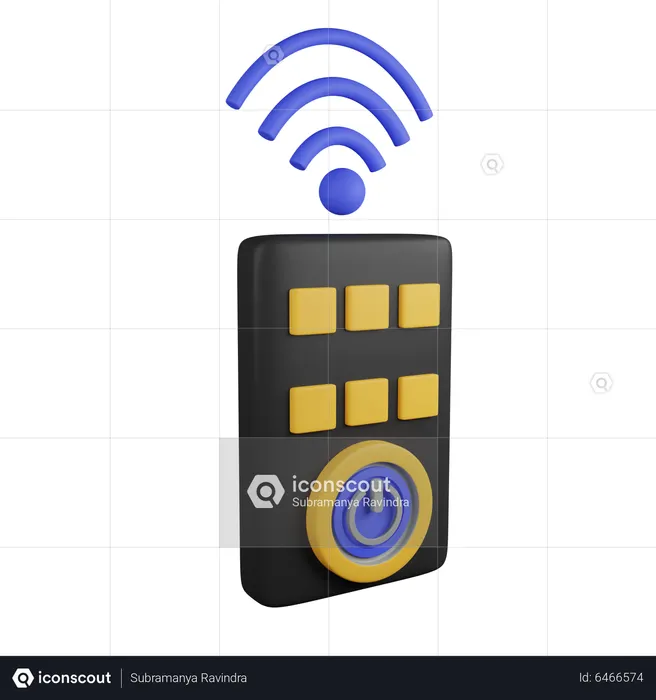 Smart Remote  3D Icon