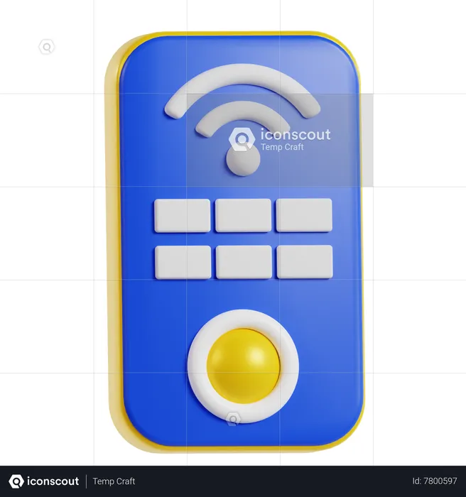 Smart Remote  3D Icon