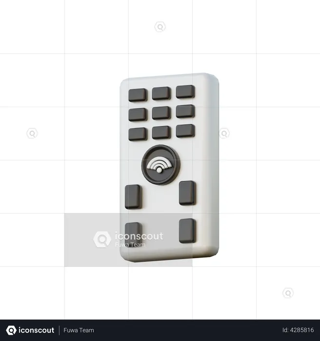 Smart Remote Control  3D Illustration