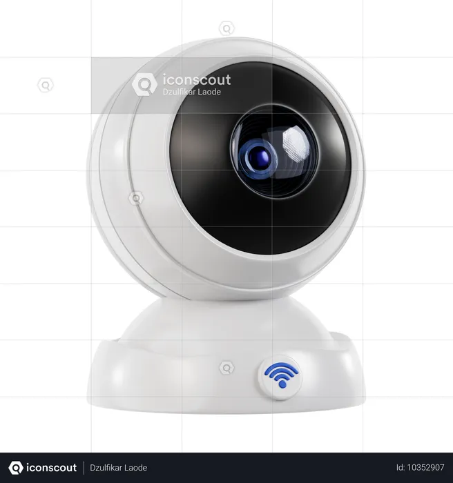 Smart Security Camera  3D Icon