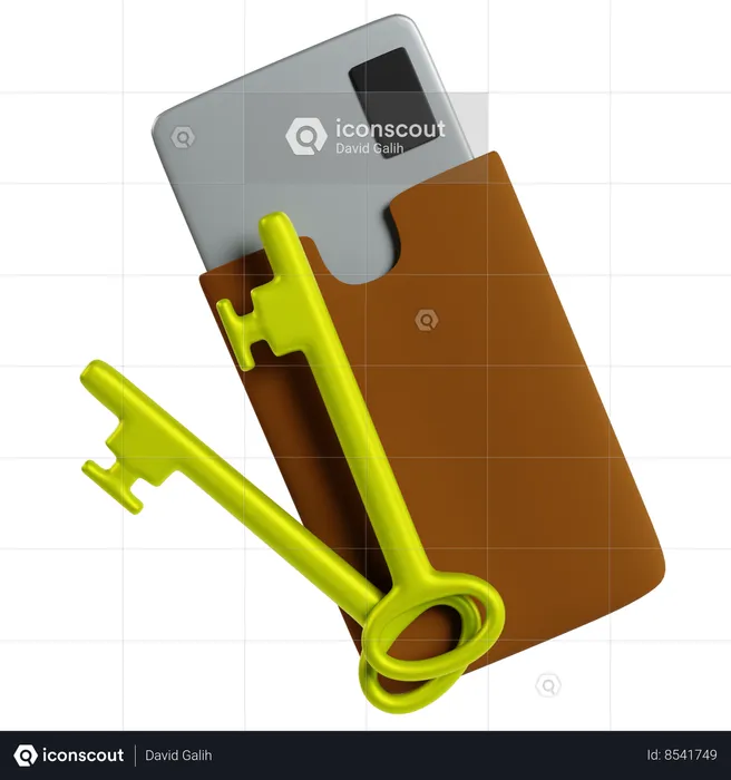 Smart Security Integration  3D Icon