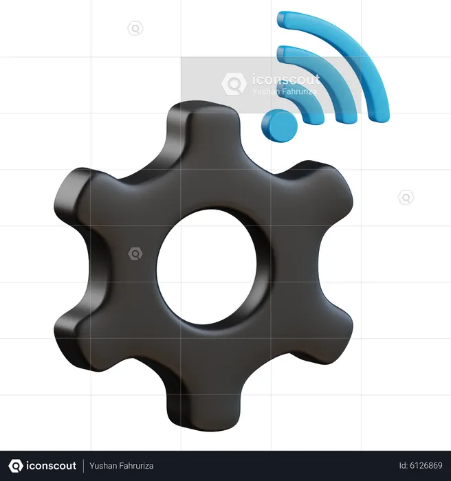 Smart Setting  3D Icon