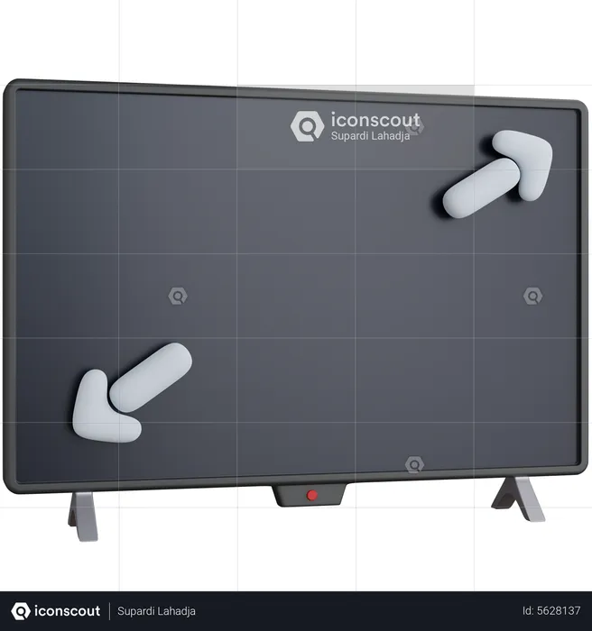 Smart Television  3D Icon