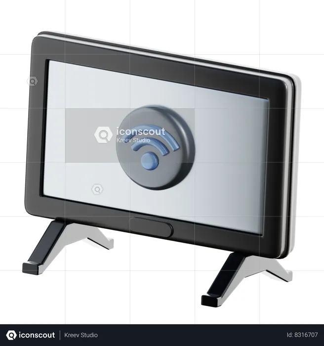 Smart TV  3D Icon