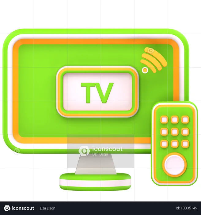 Smart TV  3D Icon