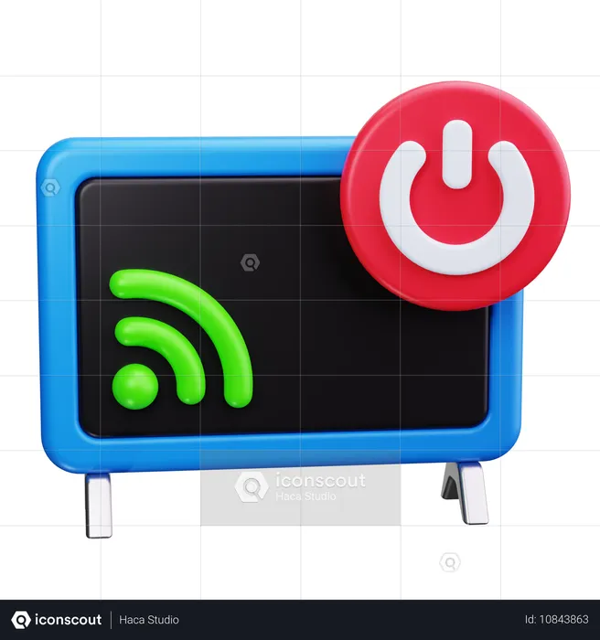 Smart TV  3D Icon