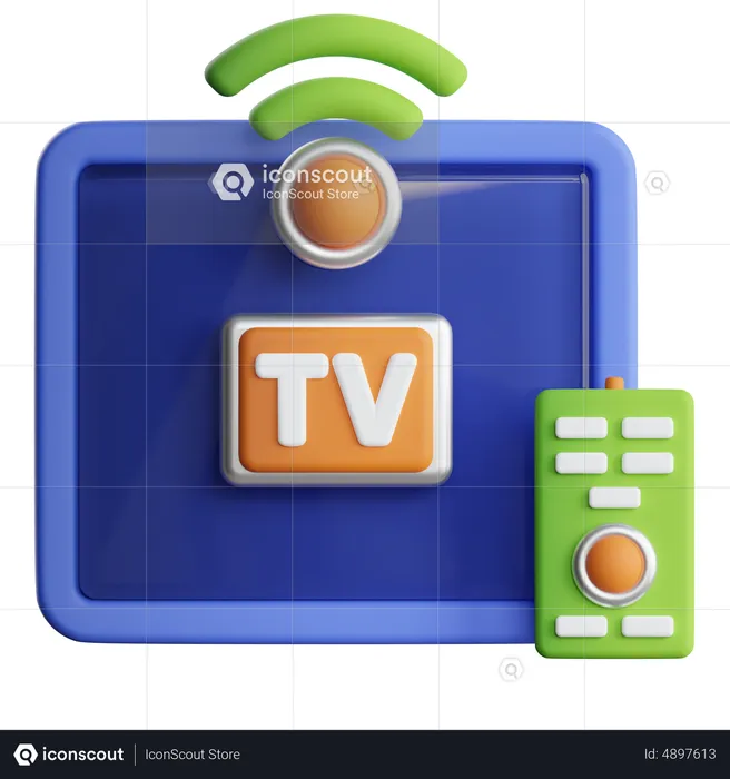 Smart Tv  3D Icon