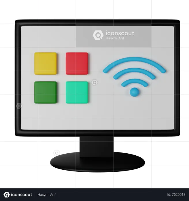 Smart TV  3D Icon