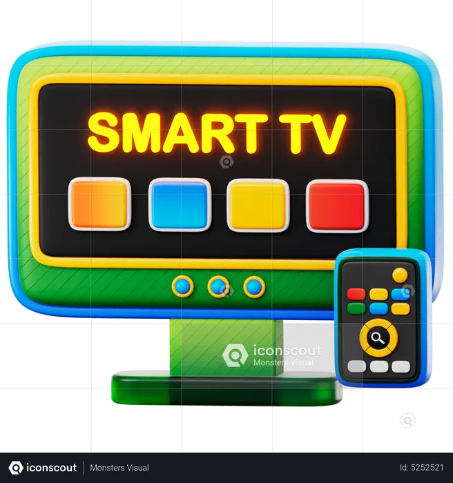 Smart Tv  3D Icon