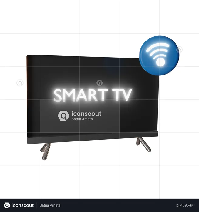 Smart Tv  3D Illustration