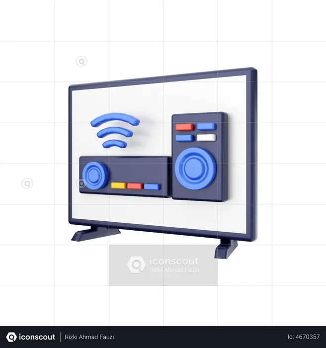 Smart Tv Setup Box  3D Illustration