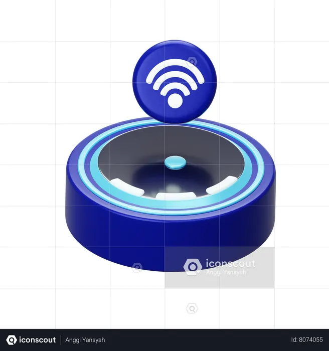 Smart Vacum Cleaner  3D Icon