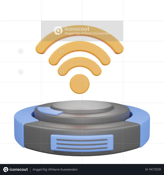 Smart Vacuum Cleaner  3D Icon