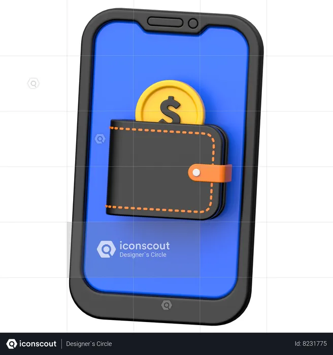 Smart Wallet  3D Icon