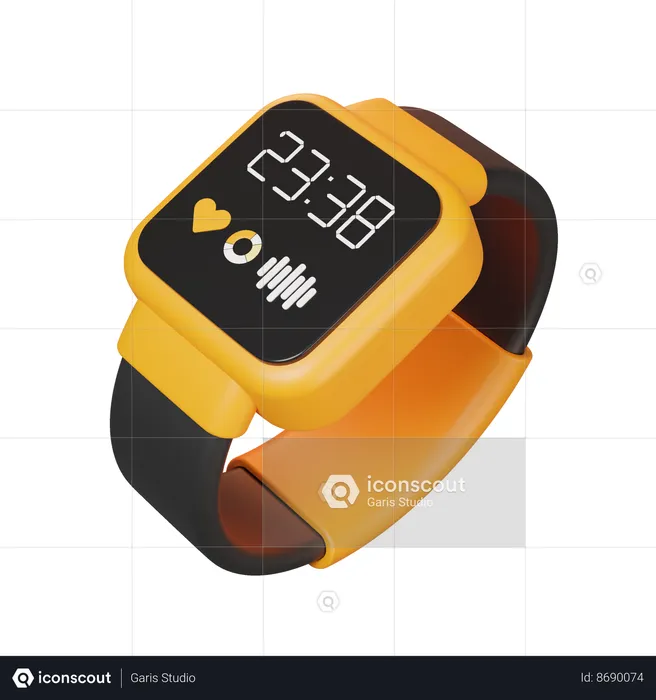 Smart Watch  3D Icon