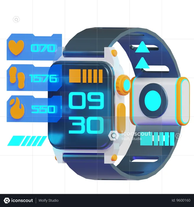 SMART WATCH  3D Icon