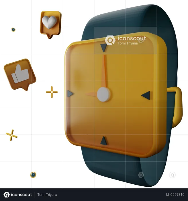 Smart Watch  3D Icon