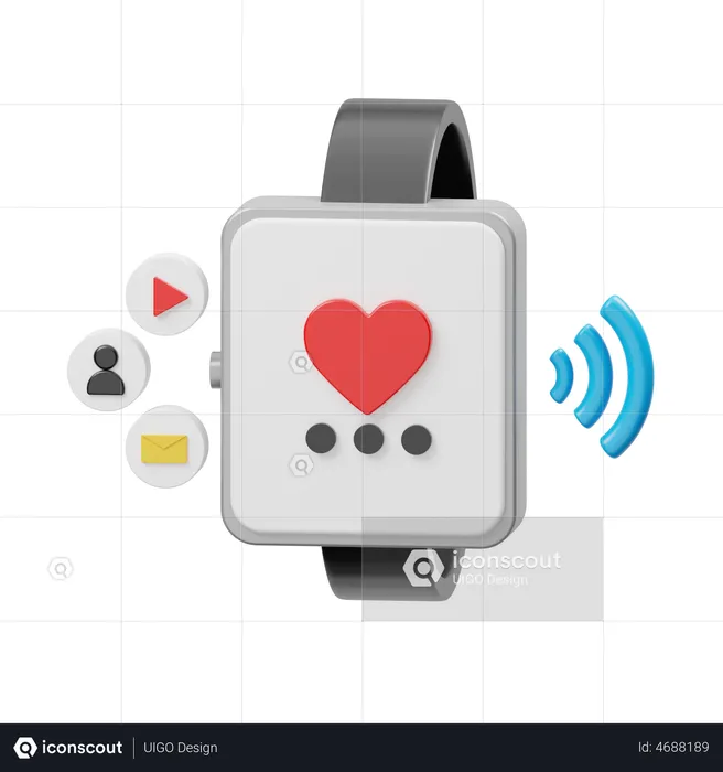 Smart Watch  3D Illustration