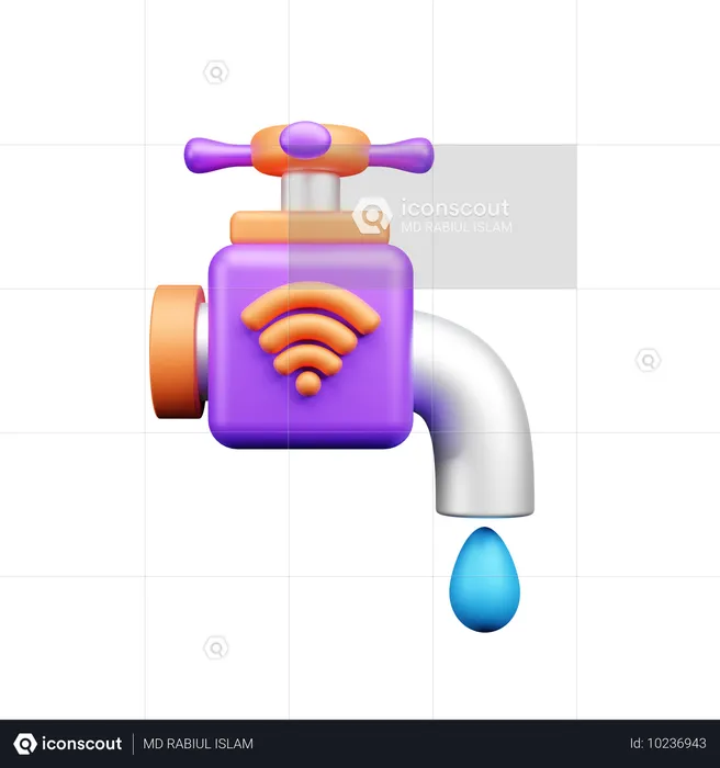 Smart Water Tape  3D Icon