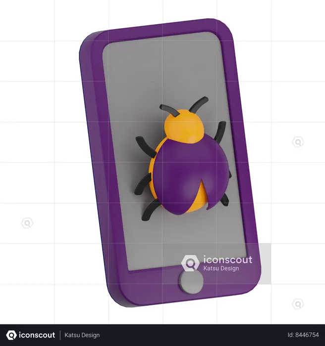 Bug du smartphone  3D Icon