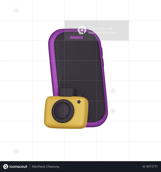 Smartphone Camera  3D Icon