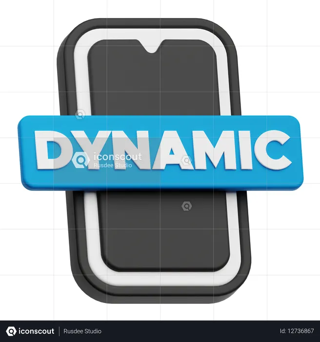 Smartphone Dynamic  3D Icon