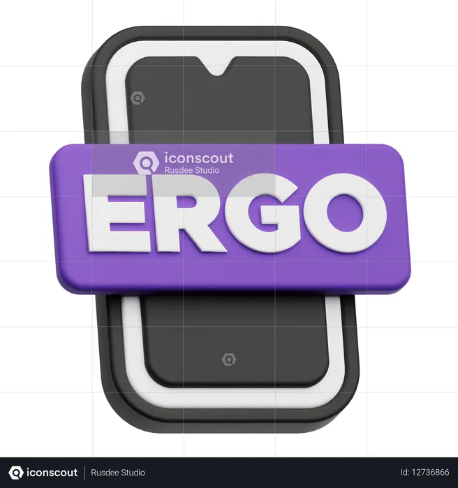 Smartphone Ergo  3D Icon