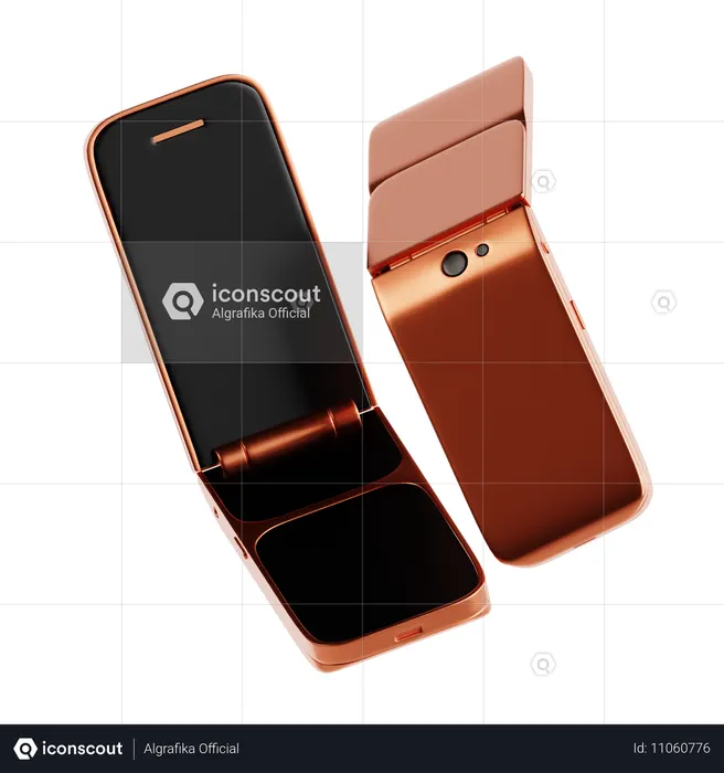 Smartphone Flip  3D Icon