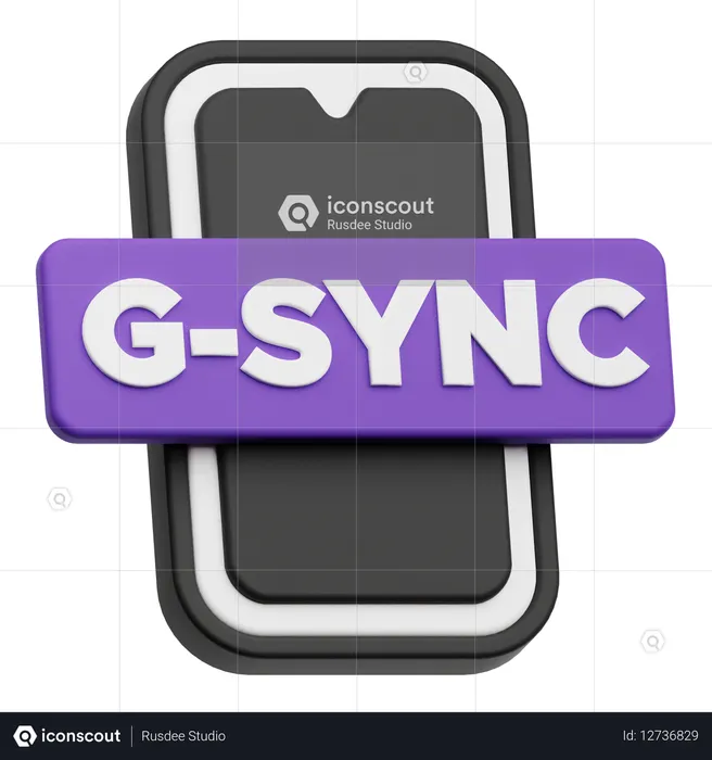 Smartphone G Sync  3D Icon