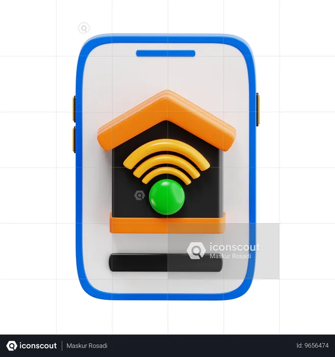 Smartphone Home  3D Icon