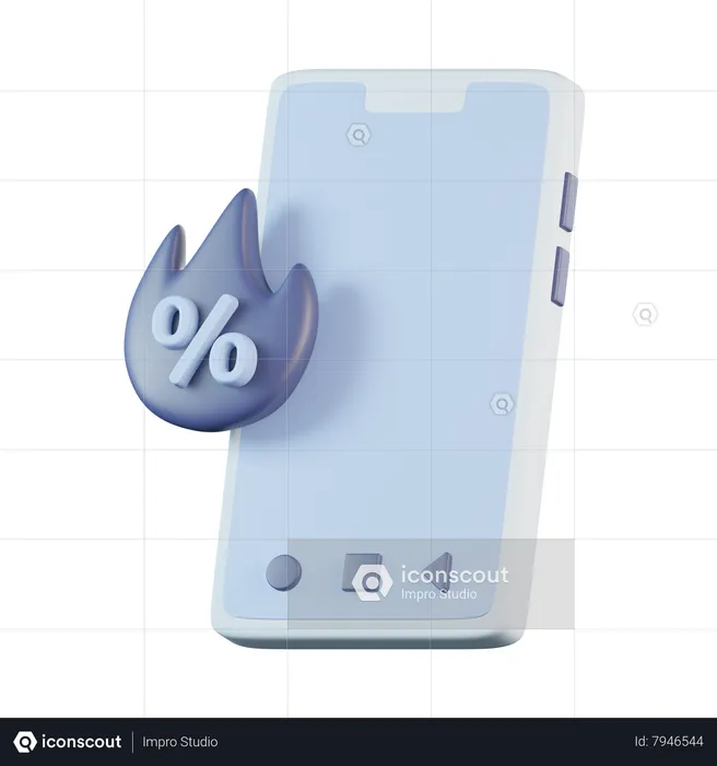Smartphone Hot Sale  3D Icon