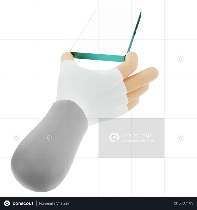 Smartphone in Steal Modes  3D Illustration