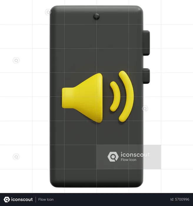 Smartphone-Lautstärke  3D Icon