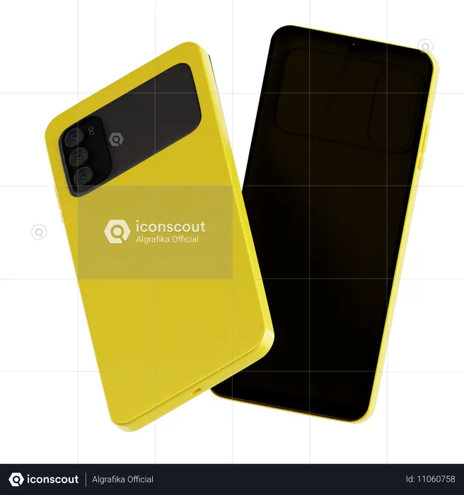 Smartphone mit Ultraweitwinkelobjektiven  3D Icon